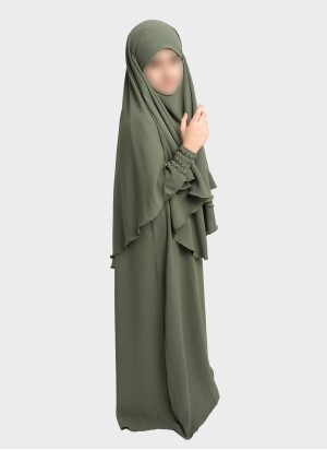 Mädchen Khimar & Abaya Set – Schlicht & Elegant