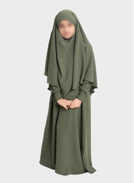 Mädchen Khimar & Abaya Set – Schlicht & Elegant