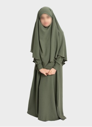 Mädchen Khimar & Abaya Set – Schlicht & Elegant
