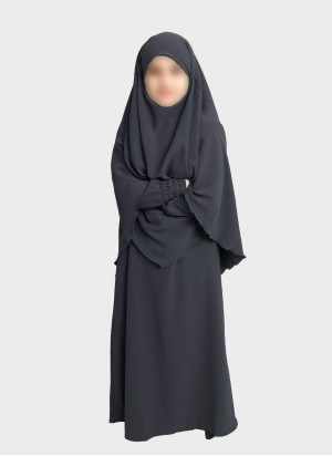 Mädchen Khimar & Abaya Set – Schlicht & Elegant