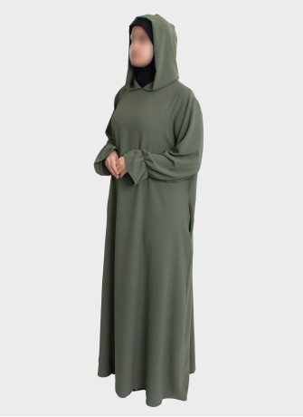 Elegante Gebets-Abaya mit Stretch-Hijab | Gebetskleidung – Hoor Al Ayn