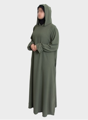 Elegante Gebets-Abaya mit Stretch-Hijab | Gebetskleidung – Hoor Al Ayn