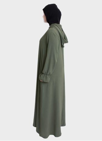 Elegante Gebets-Abaya mit Stretch-Hijab | Gebetskleidung – Hoor Al Ayn