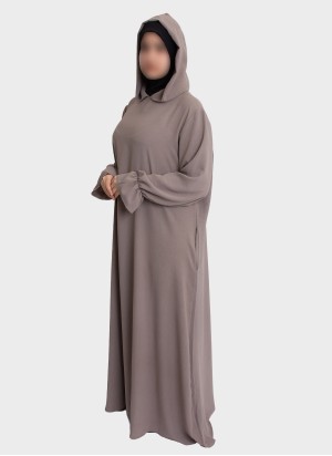 Elegante Gebets-Abaya mit Stretch-Hijab | Gebetskleidung – Hoor Al Ayn