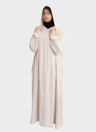 Elegante Gebets-Abaya mit Stretch-Hijab | Gebetskleidung – Hoor Al Ayn