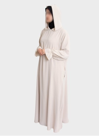 Elegante Gebets-Abaya mit Stretch-Hijab | Gebetskleidung – Hoor Al Ayn