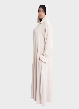 Elegante Gebets-Abaya mit Stretch-Hijab | Gebetskleidung – Hoor Al Ayn